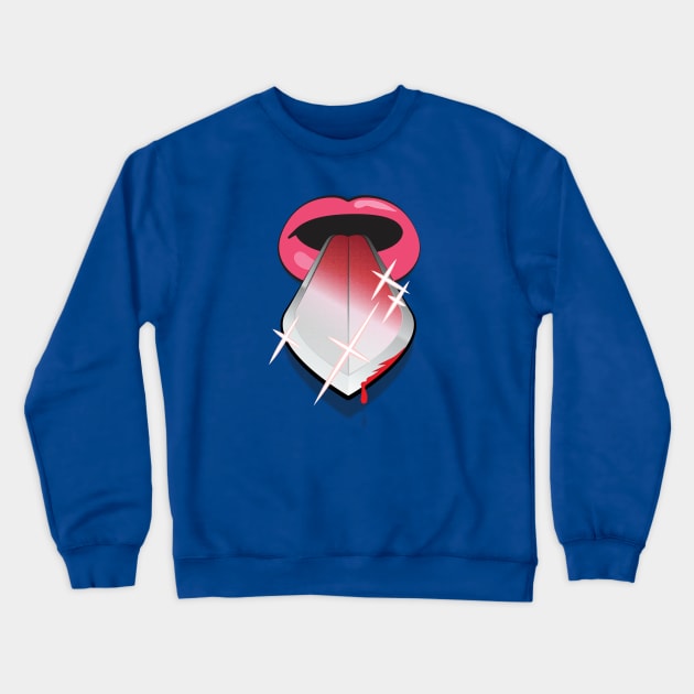 A Sharp Tongue Crewneck Sweatshirt by Sanford Studio